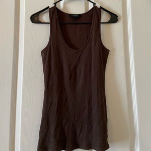 Brown EXPRESS Tank top with Gold sparkles